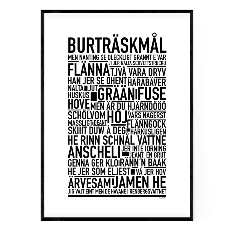 Burträskmål Poster