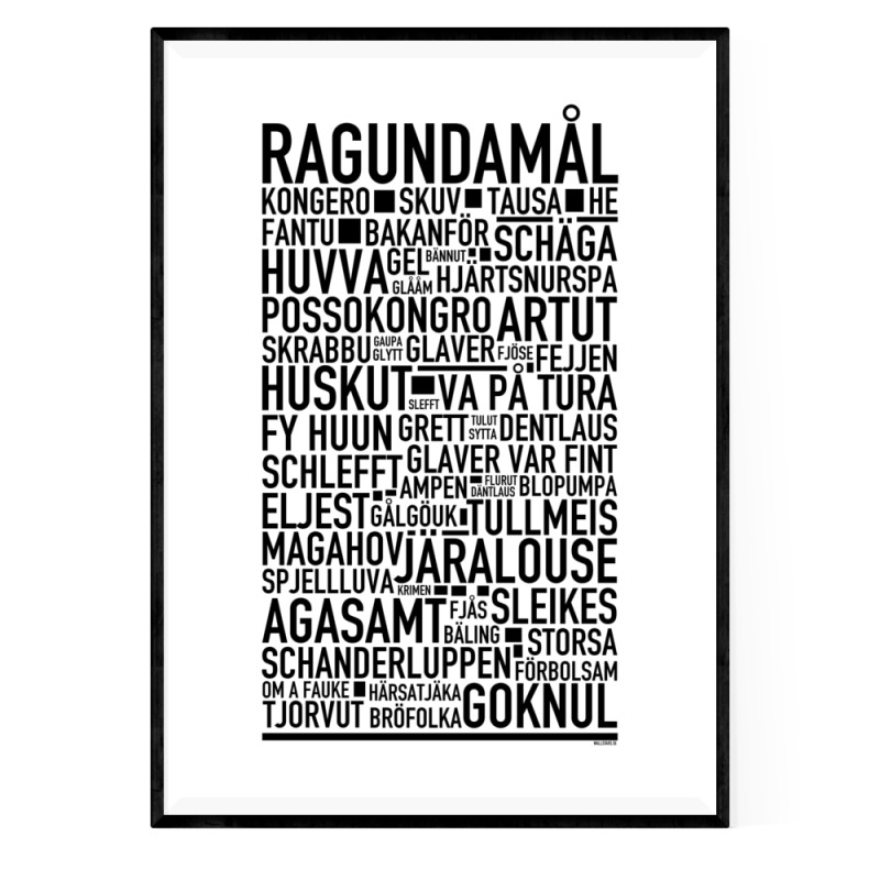 Ragundamål Poster