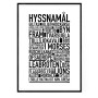 Hyssnamål Poster