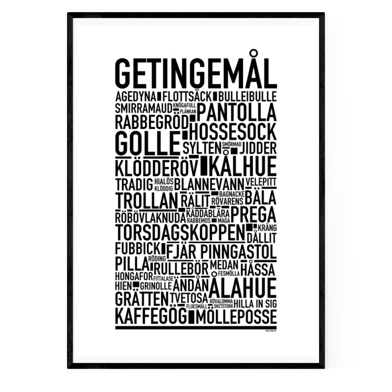 Getingemål Poster