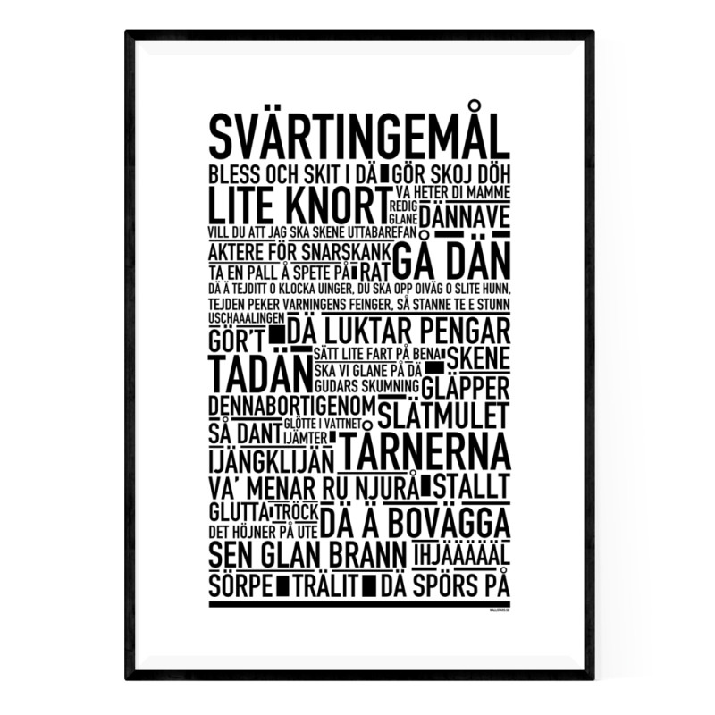 Svärtingemål Poster