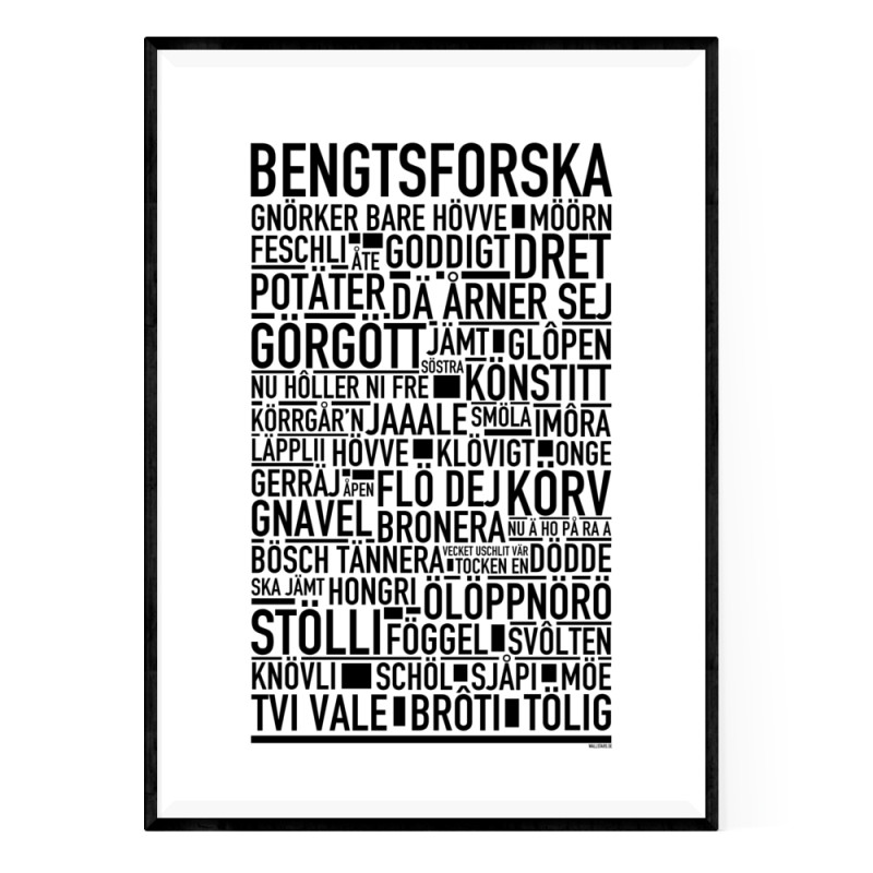 Bengtsforska Poster