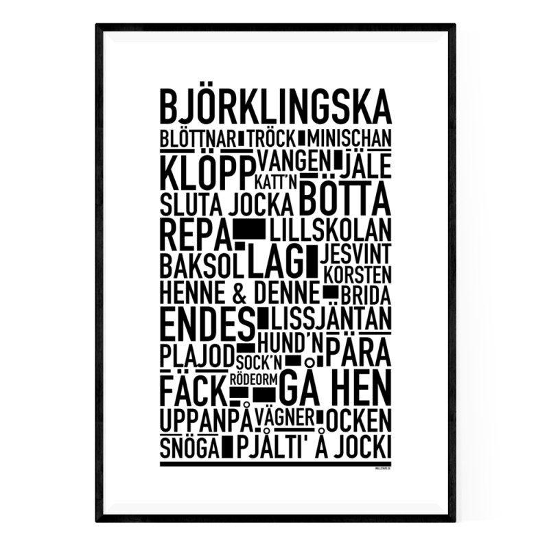 Björklingska Poster