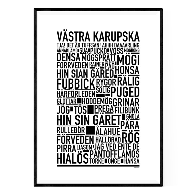 Västra Karupska Poster