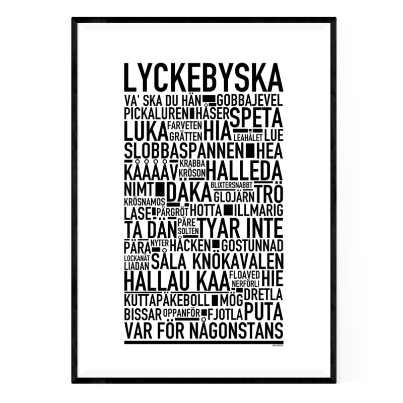 Lyckebyska Poster