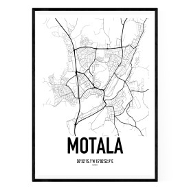 Motala Karta Poster