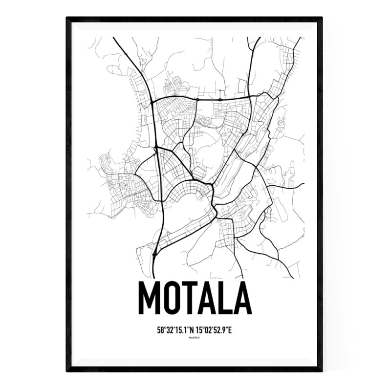 Motala Karta Poster
