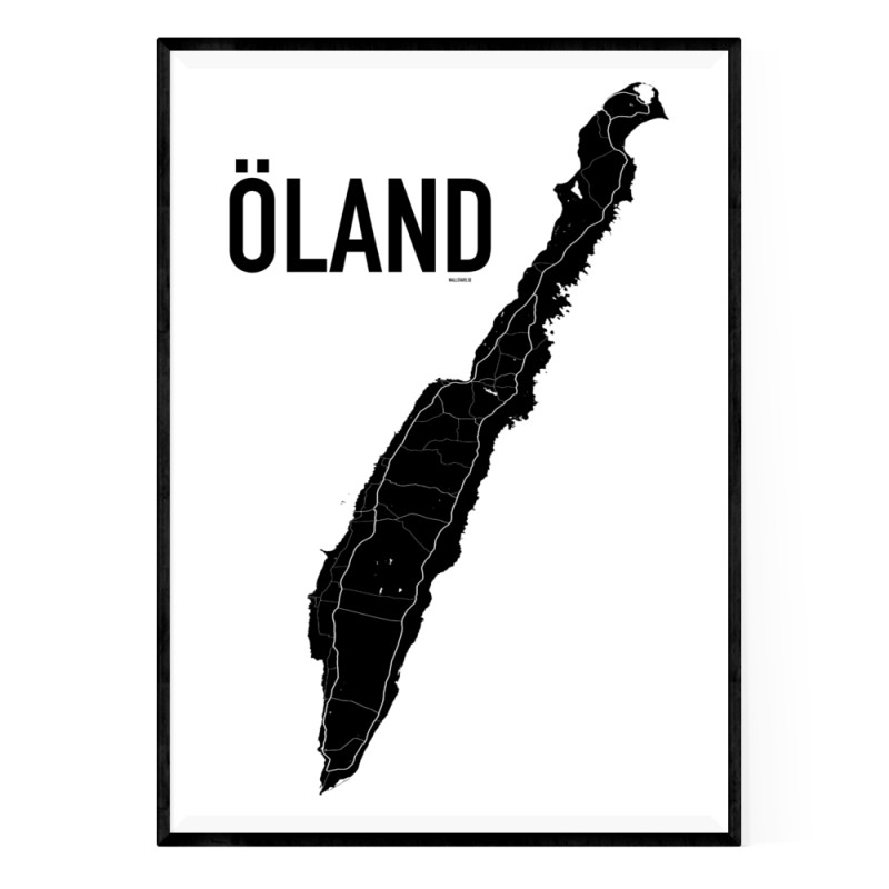 Karta Öland Poster