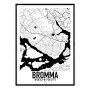 Bromma Karta Poster