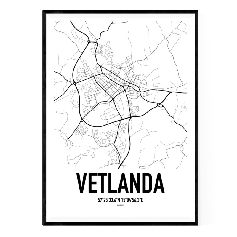 Vetlanda Karta Poster