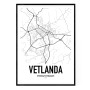 Vetlanda Karta Poster