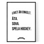 Hockey Livet Poster