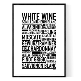White Wine Poster
