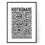 Ridtränare Poster