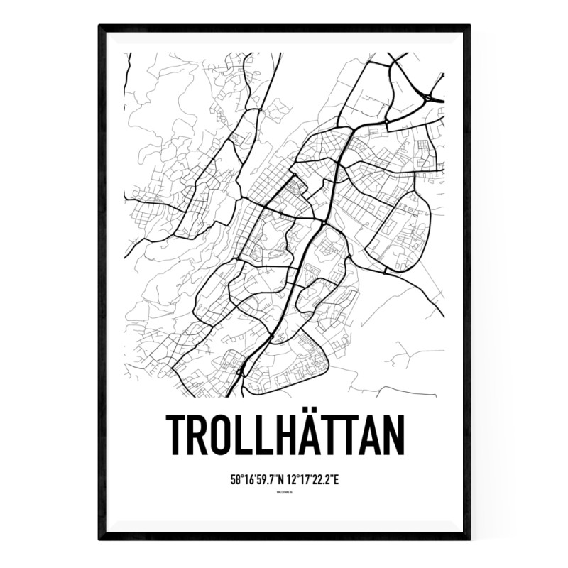 Trollhättan Karta
