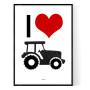 I Love My Tractor Poster