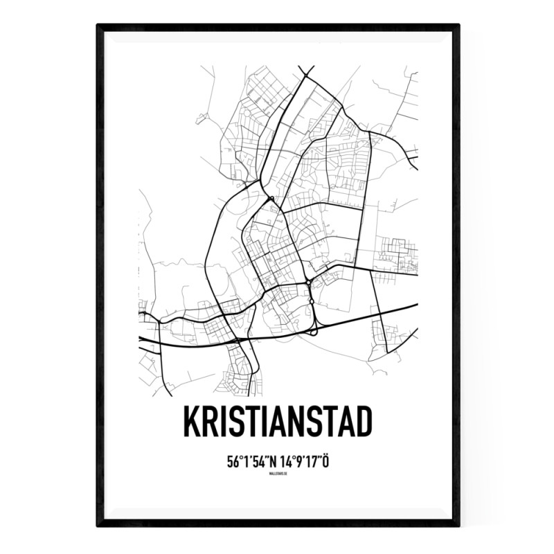 Kristianstad Karta