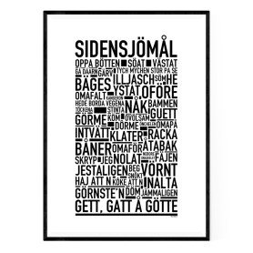Sidensjömål Poster