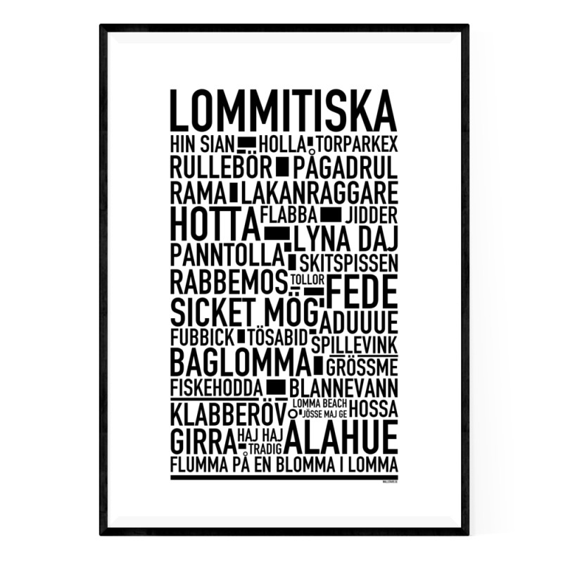 Lommitiska Poster