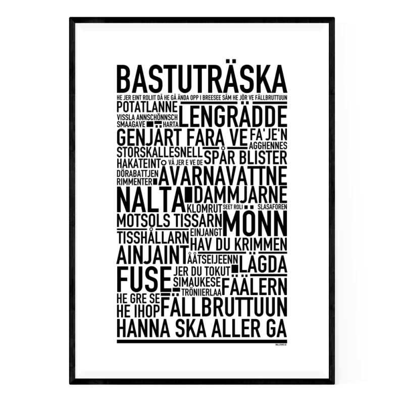Bastuträska Poster
