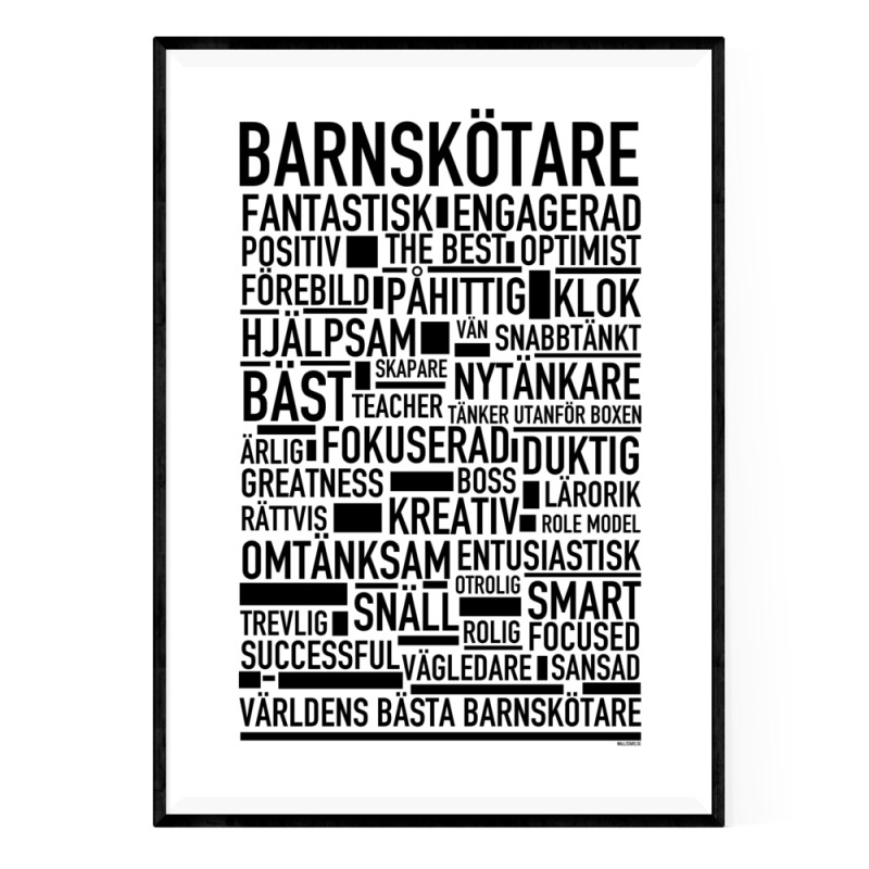 Barnskötare Poster