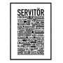 Servitör Poster