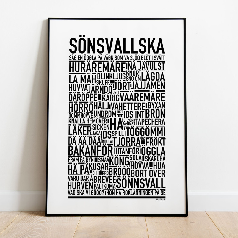 Sönsvallska (Sundsvallska) Poster
