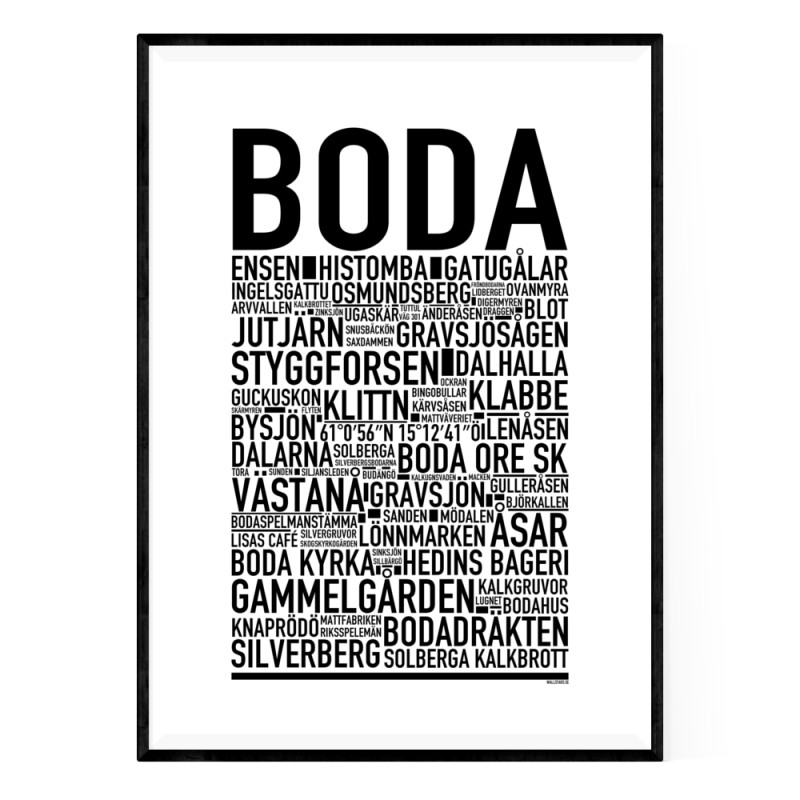 Boda Rättvik Poster