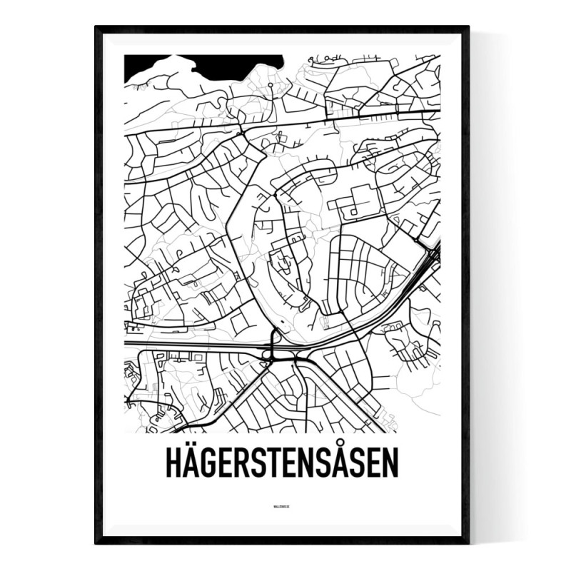 Karta över Hägerstensåsen