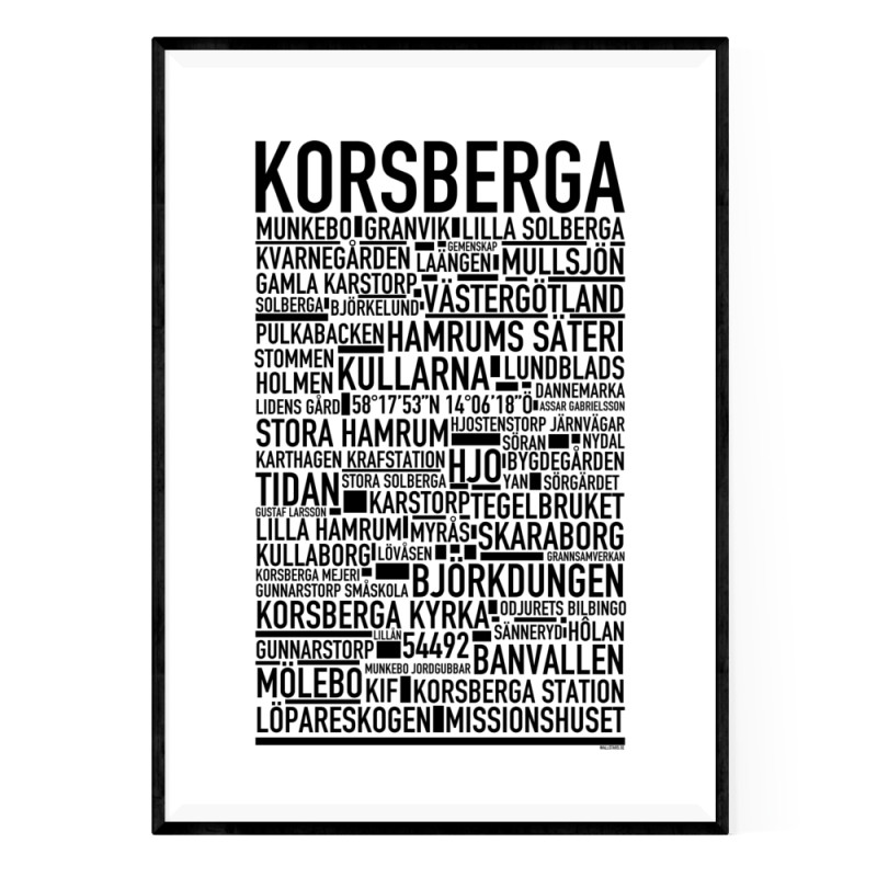 Korsberga Hjo Poster
