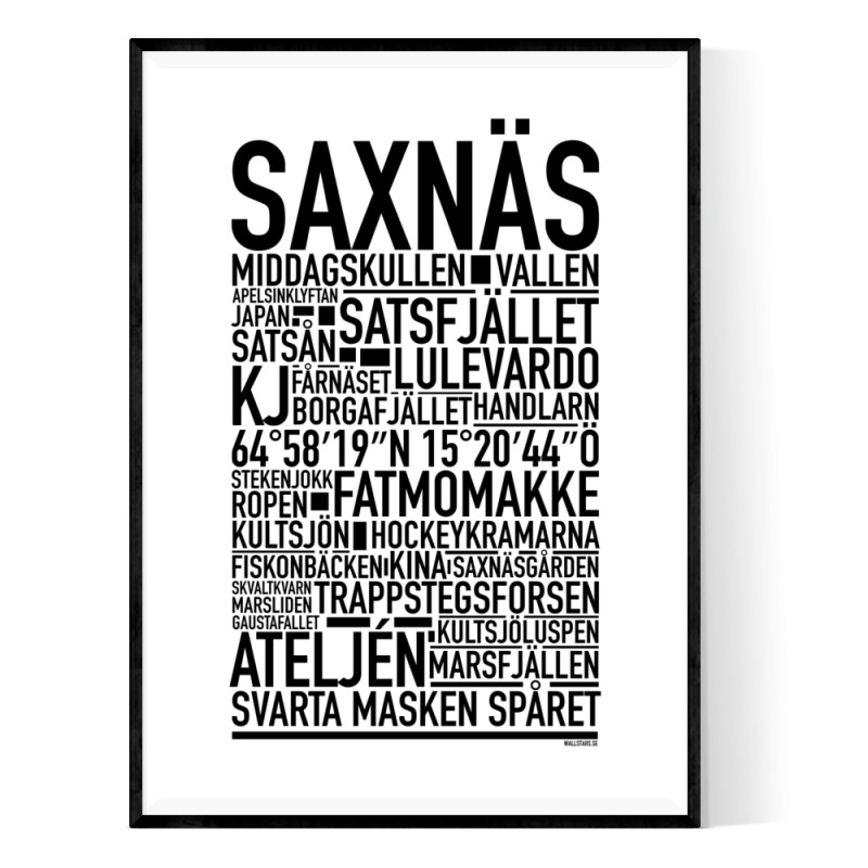 Saxnäs Poster