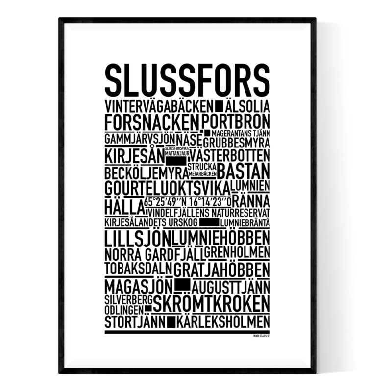 Slussfors Poster