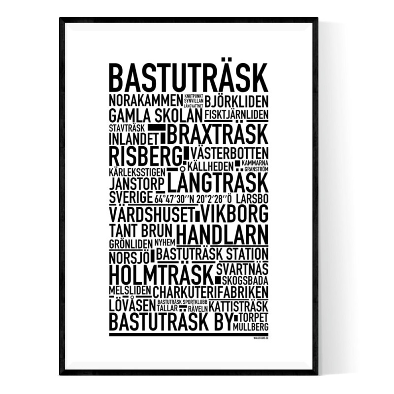 Bastuträsk Poster