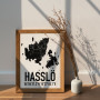 Hasslö Karta Poster