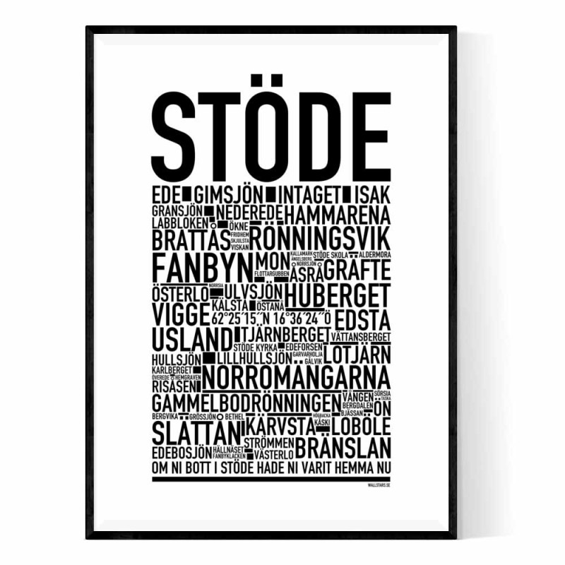 Stöde Poster. Text-tavlor och text-posters online.