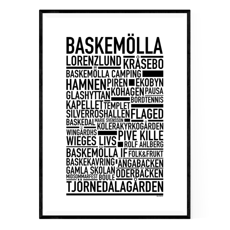 Baskemölla Poster