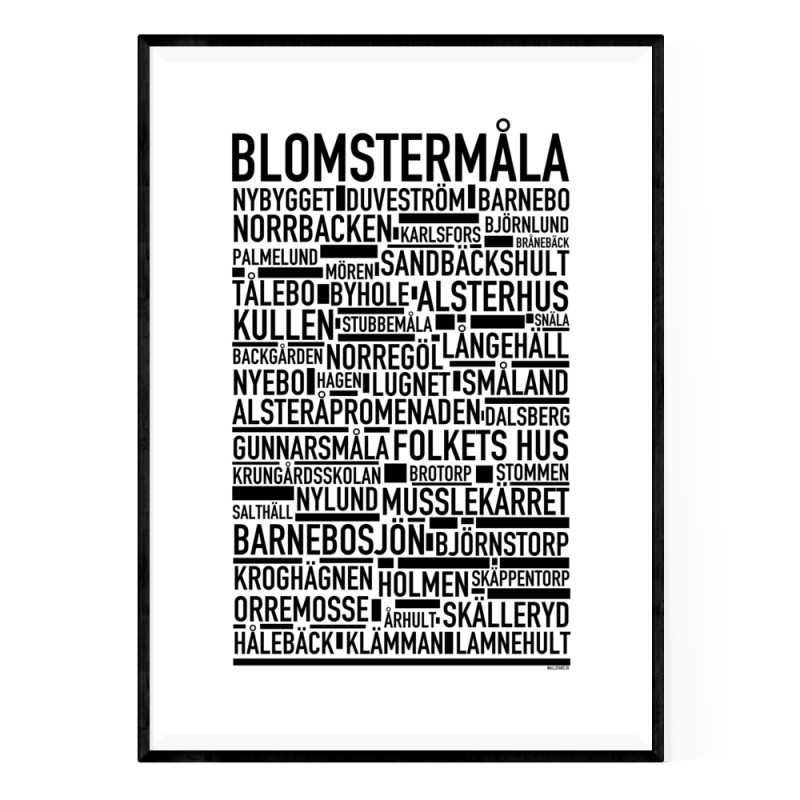 Blomstermåla Poster