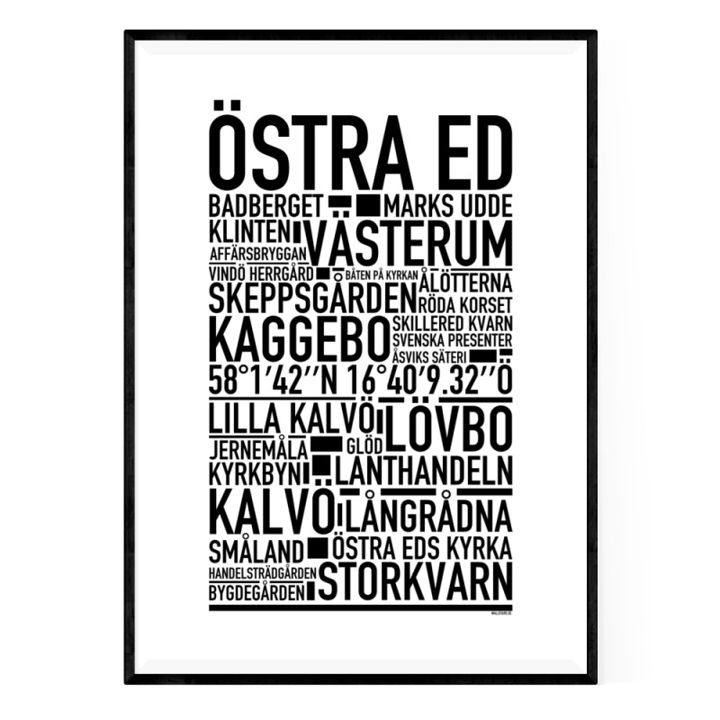 Östra Ed Poster