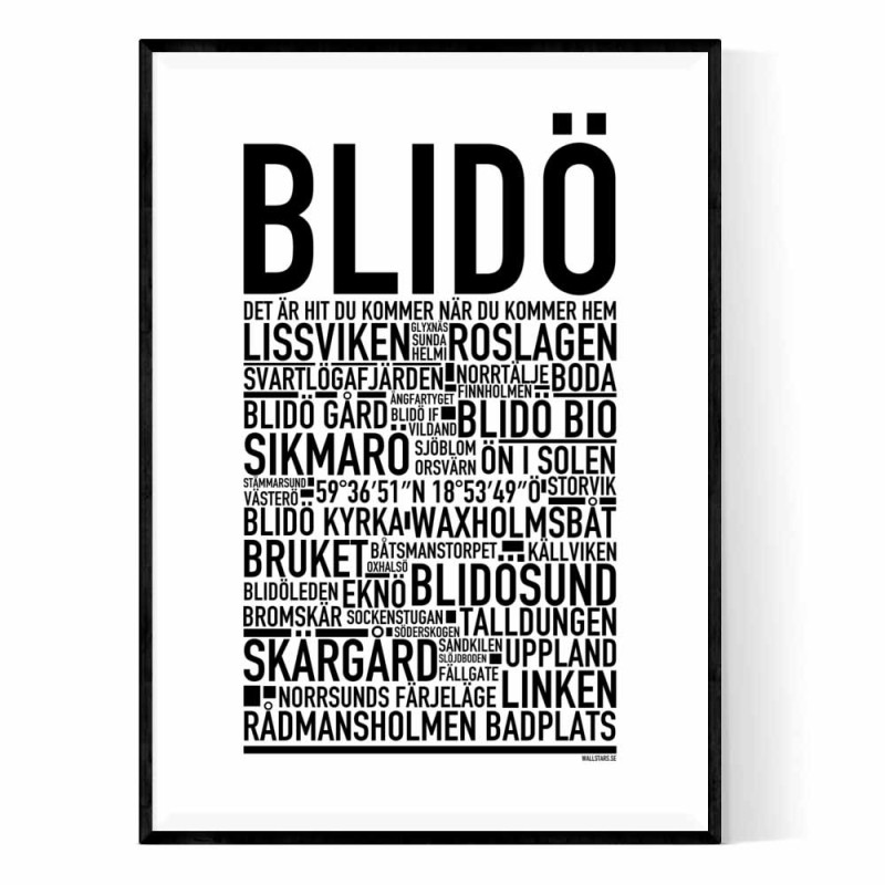 Blidö Poster