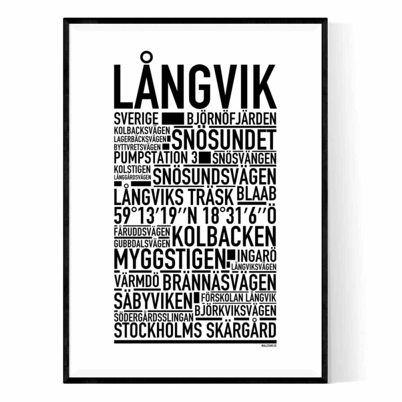Långvik Poster