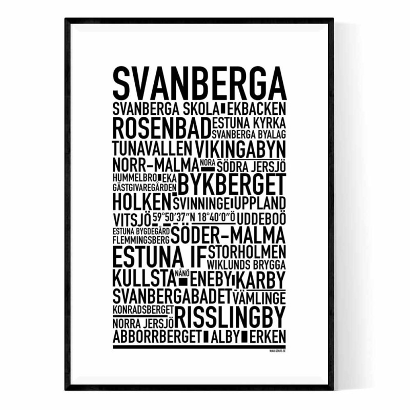 Svanberga Poster
