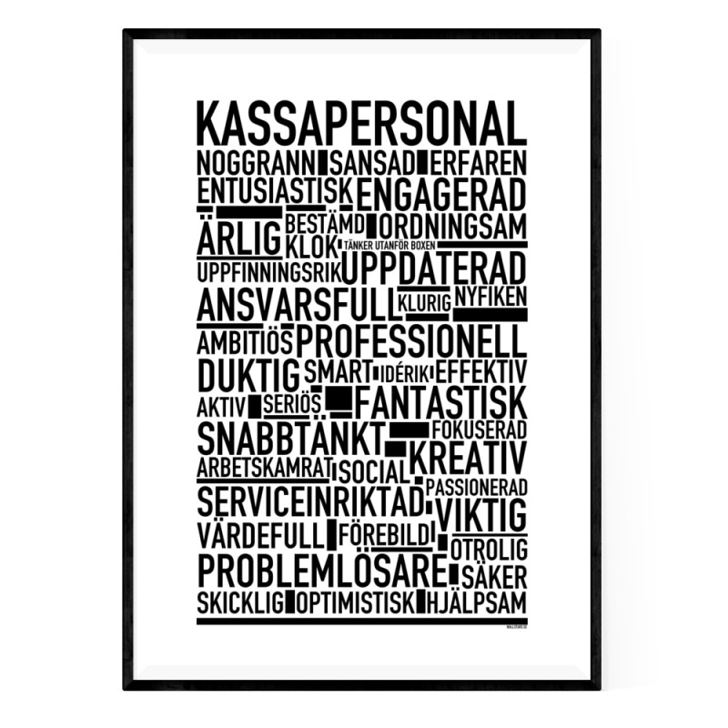 Kassapersonal Poster