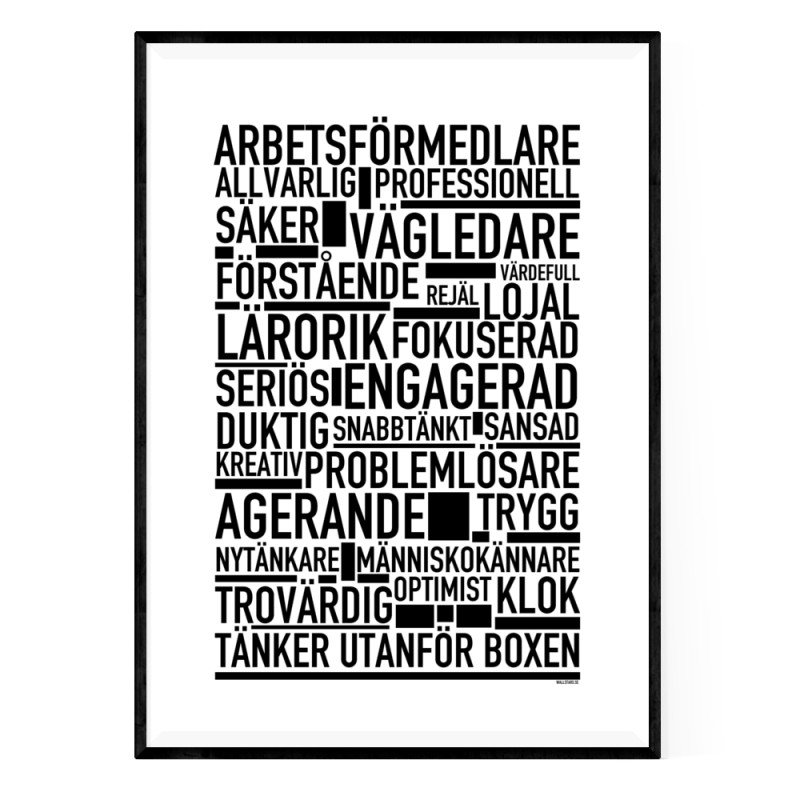 Arbetsförmedlare Poster