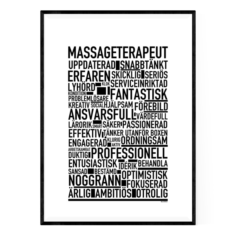 Massageterapeut Poster
