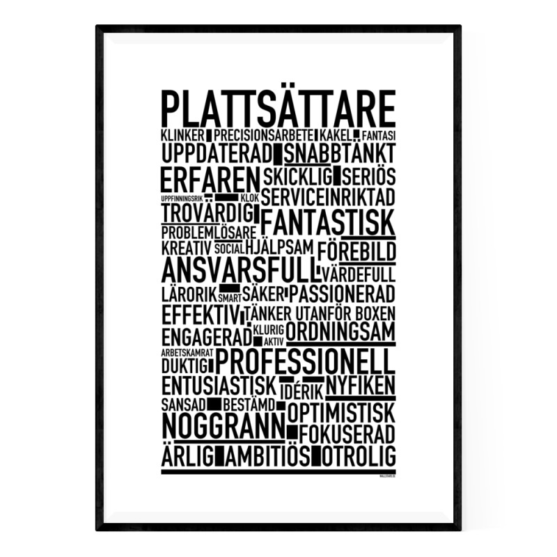 Plattsättare Poster