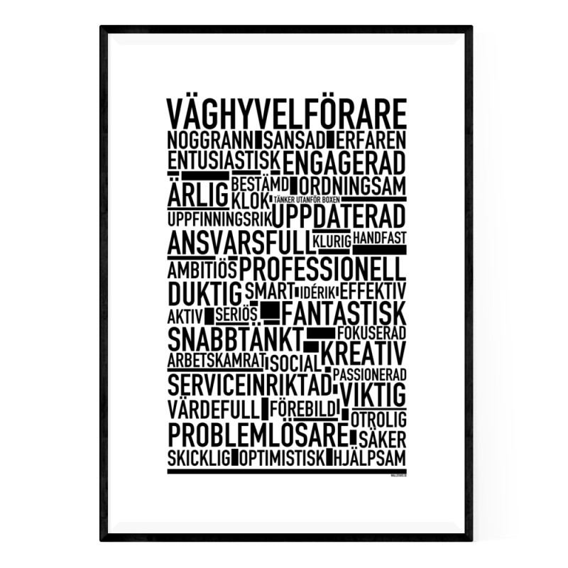 Väghyvelförare Poster