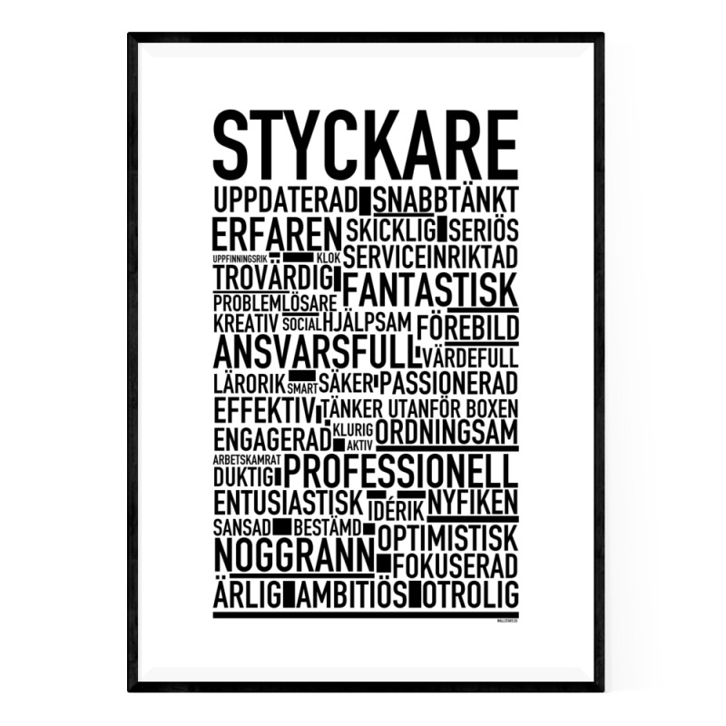 Styckare Poster