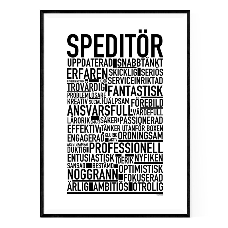 Speditör Poster