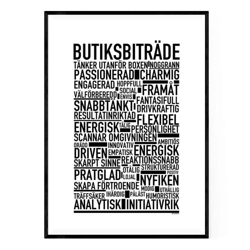 Butiksbiträde Poster