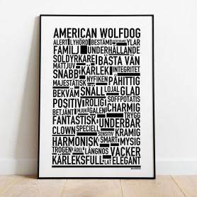 American Wolfdog Poster
